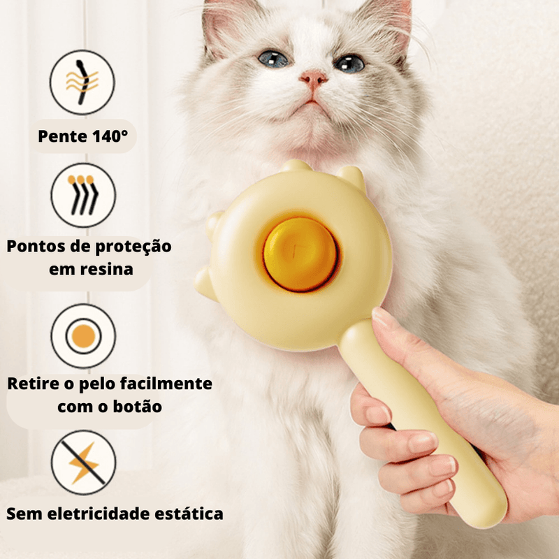 Escova Pet Inteligente de Auto Limpeza para Cães e Gatos VALQUESA ™ - valquesa